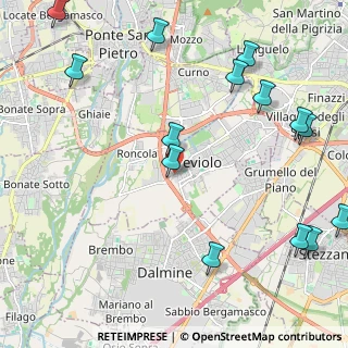 Mappa Via IV Novembre, 24048 Treviolo BG, Italia (2.86714)