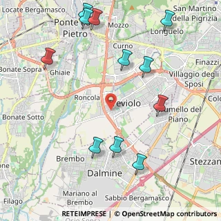 Mappa Via IV Novembre, 24048 Treviolo BG, Italia (2.41364)