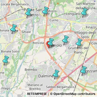 Mappa Via IV Novembre, 24048 Treviolo BG, Italia (2.97)