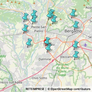 Mappa Via IV Novembre, 24048 Treviolo BG, Italia (4.58214)