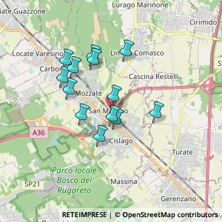 Mappa Via Fornace, 22076 Mozzate CO, Italia (1.53538)