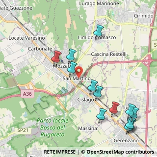 Mappa Via Fornace, 22076 Mozzate CO, Italia (2.50615)