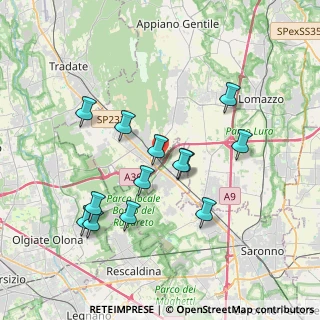 Mappa Via Fornace, 22076 Mozzate CO, Italia (3.56385)