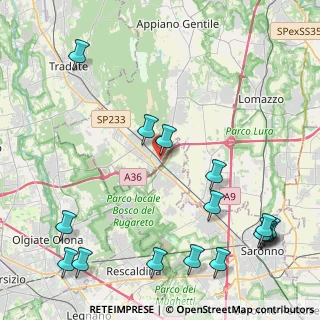 Mappa Via Fornace, 22076 Mozzate CO, Italia (5.87313)