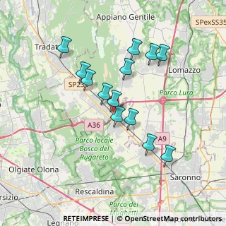 Mappa Via Fornace, 22076 Mozzate CO, Italia (3.20462)