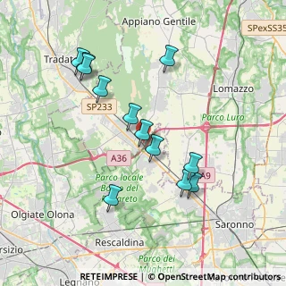 Mappa Via Fornace, 22076 Mozzate CO, Italia (3.6175)