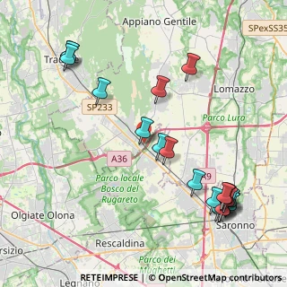 Mappa Via Fornace, 22076 Mozzate CO, Italia (5.051)