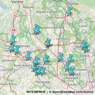 Mappa Via Fornace, 22076 Mozzate CO, Italia (9.851)