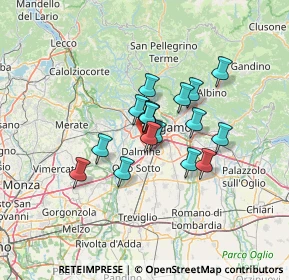 Mappa Piazza Mons. Premarini, 24048 Treviolo BG, Italia (9.07059)