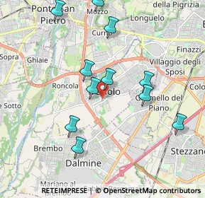 Mappa Piazza Mons. Premarini, 24048 Treviolo BG, Italia (1.93909)