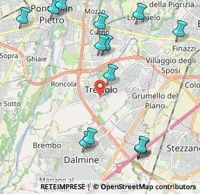 Mappa Piazza Mons. Premarini, 24048 Treviolo BG, Italia (2.61571)