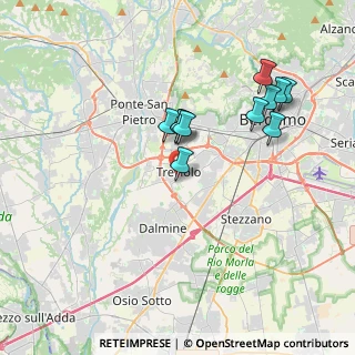 Mappa Piazza Mons. Premarini, 24048 Treviolo BG, Italia (3.39455)