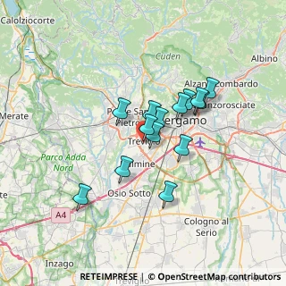 Mappa Piazza Mons. Premarini, 24048 Treviolo BG, Italia (5.09214)