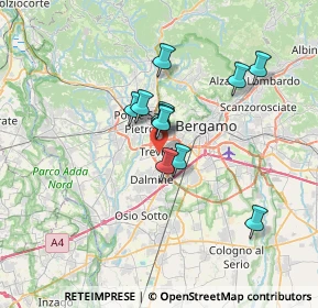 Mappa Piazza Mons. Premarini, 24048 Treviolo BG, Italia (5.21545)