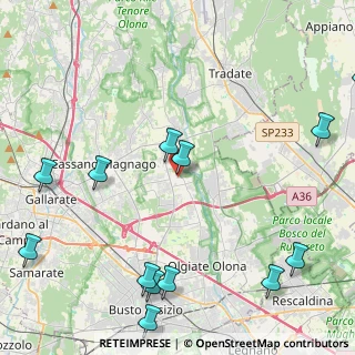 Mappa Via dei Patrioti, 21054 Fagnano Olona VA, Italia (5.97)