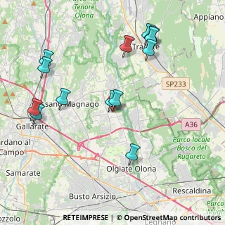Mappa Via dei Patrioti, 21054 Fagnano Olona VA, Italia (4.50154)