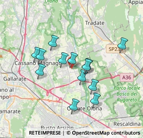Mappa Via dei Patrioti, 21054 Fagnano Olona VA, Italia (3.05231)