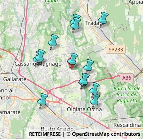 Mappa Via dei Patrioti, 21054 Fagnano Olona VA, Italia (3.46385)