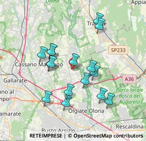 Mappa Via dei Patrioti, 21054 Fagnano Olona VA, Italia (3.30438)