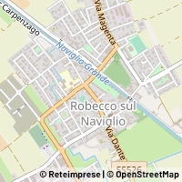 Mapa Robecco sul Naviglio