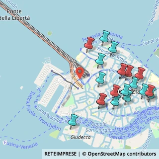 Mappa Fondamenta Santa Chiara, 30135 Venezia VE, Italia (1.217)