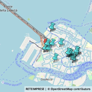 Mappa Fondamenta Santa Chiara, 30135 Venezia VE, Italia (0.919)