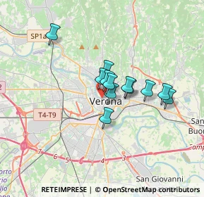 Mappa Piazzetta Pasque Veronesi, 37121 Verona VR, Italia (2.29167)