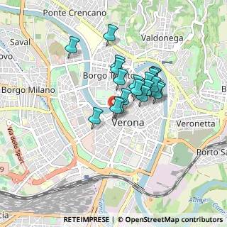 Mappa Piazzetta Castel Vecchio, 37121 Verona VR, Italia (0.6315)