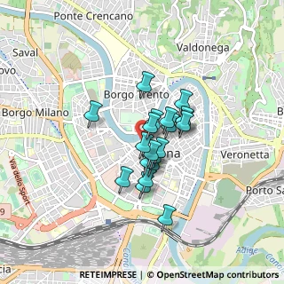 Mappa Piazzetta Pasque Veronesi, 37121 Verona VR, Italia (0.566)
