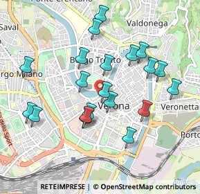 Mappa Piazzetta Castel Vecchio, 37121 Verona VR, Italia (0.911)