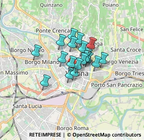 Mappa Piazzetta Pasque Veronesi, 37121 Verona VR, Italia (0.98632)