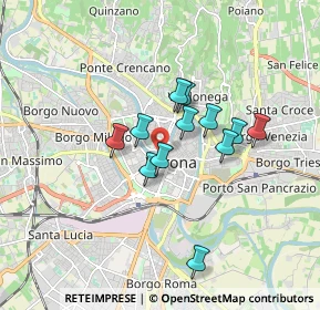 Mappa Piazzetta Pasque Veronesi, 37121 Verona VR, Italia (1.30583)