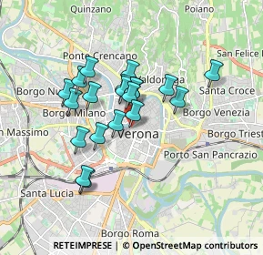 Mappa Corso Cavour, 37122 Verona VR, Italia (1.3775)