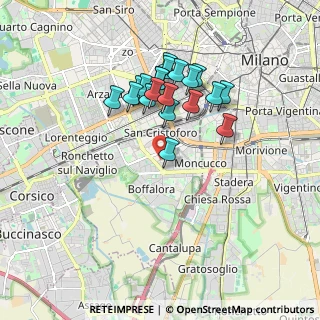 Mappa Via Modica, 20143 Milano MI, Italia (1.559)