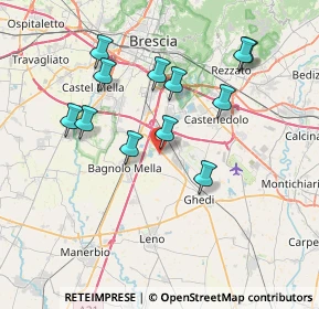 Mappa 25010 Bagnolo Mella BS, Italia (7.11917)