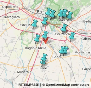 Mappa Via Giardino, 25010 Bagnolo Mella BS, Italia (7.45056)