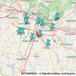 Mappa Via Giardino, 25010 Bagnolo Mella BS, Italia (7.11917)