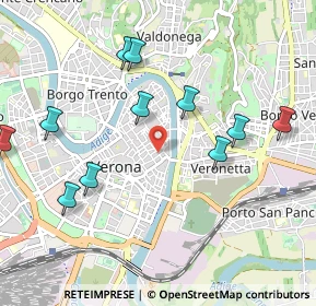 Mappa Piazzetta Serego, 37121 Verona VR, Italia (1.08727)