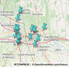 Mappa Piazzetta Serego, 37121 Verona VR, Italia (6.84333)