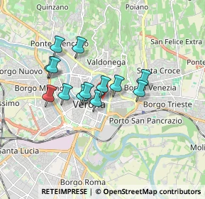 Mappa Piazzetta Serego, 37121 Verona VR, Italia (1.37385)