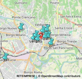 Mappa Piazzetta Serego, 37121 Verona VR, Italia (1.43182)