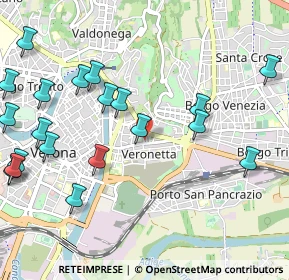 Mappa Vicolo Lungo, 37129 Verona VR, Italia (1.296)