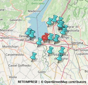 Mappa Via Donatori di Sangue, 37019 Peschiera del Garda VR, Italia (11.2215)