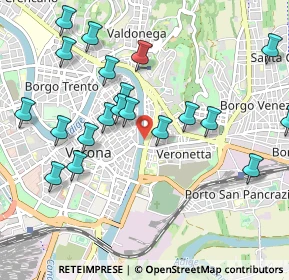 Mappa Lungadige Sammicheli, 37121 Verona VR, Italia (1.0695)
