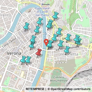 Mappa Lungadige Sammicheli, 37121 Verona VR, Italia (0.4325)