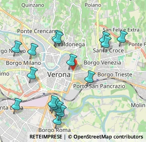 Mappa Lungadige Sammicheli, 37121 Verona VR, Italia (2.28625)