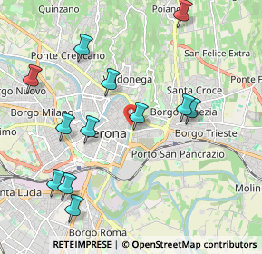 Mappa Lungadige Sammicheli, 37121 Verona VR, Italia (2.20167)