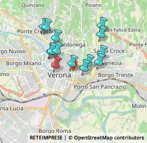 Mappa Lungadige Sammicheli, 37121 Verona VR, Italia (1.45571)