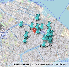 Mappa Calle del Campaniel, 30125 Venezia VE, Italia (0.3485)