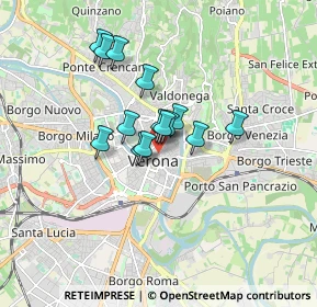 Mappa Via Alberto Mario, 37121 Verona VR, Italia (1.165)